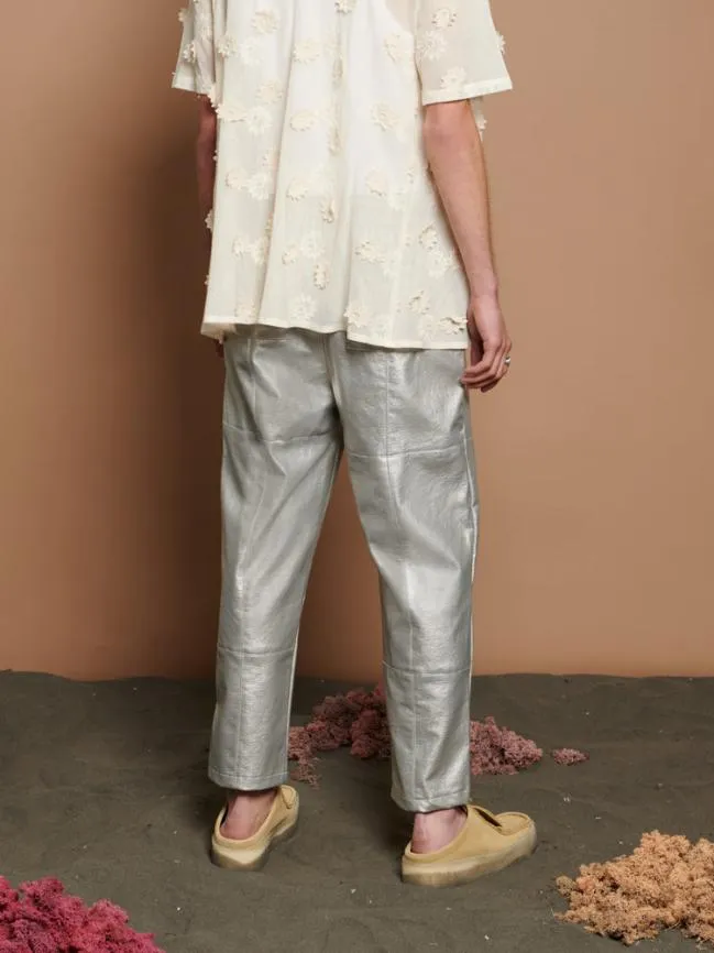 Womenswear Eddie Metallic Trousers Silver Sister Jane Womenswear Eddie Metallic Trousers Silver Sister Jane