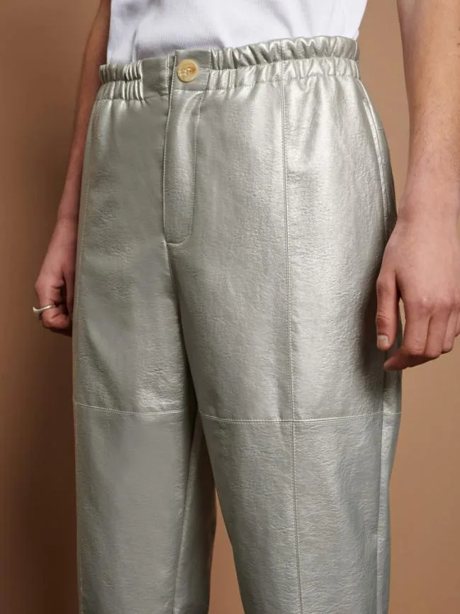 Womenswear Eddie Metallic Trousers Silver Sister Jane Womenswear Eddie Metallic Trousers Silver Sister Jane