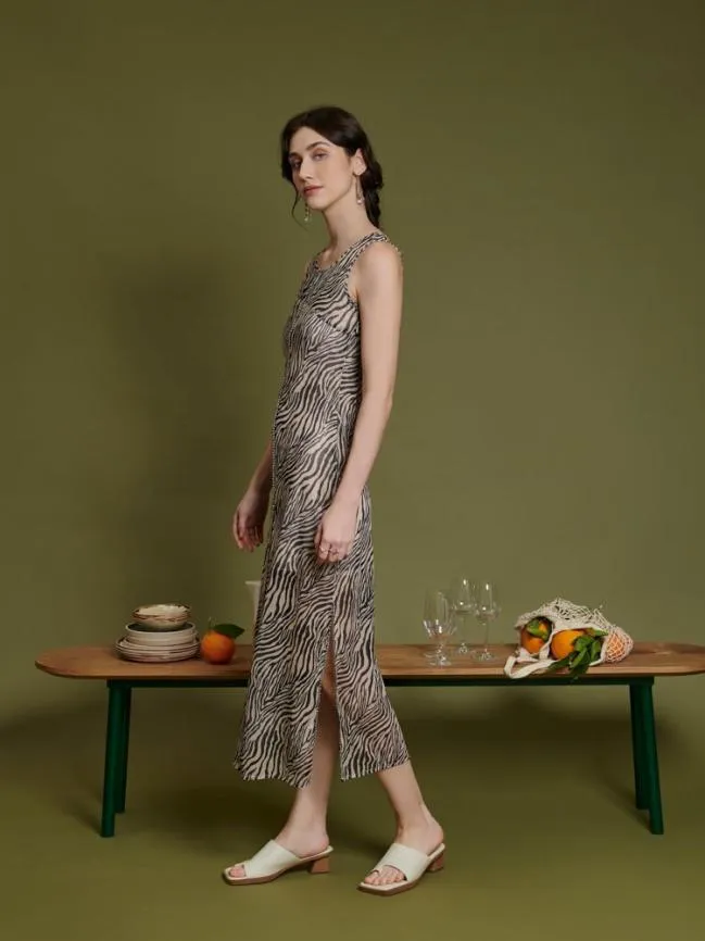 Womenswear Ghospell Elise Mesh Midi Dress Rosewood Brown Sister Jane Womenswear Ghospell Elise Mesh Midi Dress Rosewood Brown Sister Jane