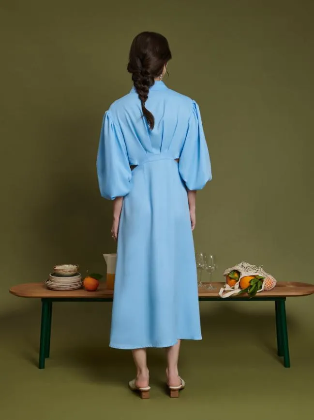 Womenswear Ghospell Leni Shirt Dress Marlin Blue Sister Jane Womenswear Ghospell Leni Shirt Dress Marlin Blue Sister Jane