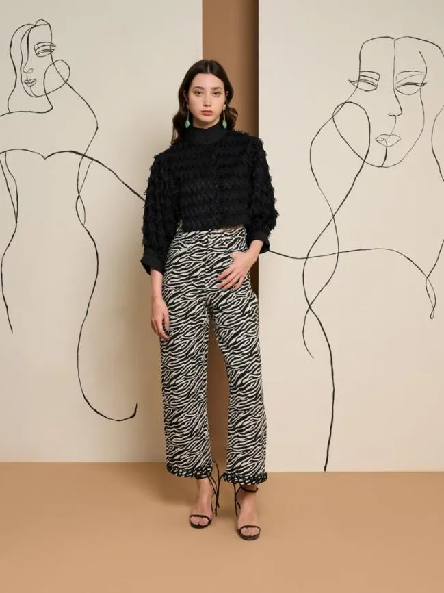 Womenswear Ghospell Stevie Zebra Trousers Downtown Brown Sister Jane Womenswear Ghospell Stevie Zebra Trousers Downtown Brown Sister Jane