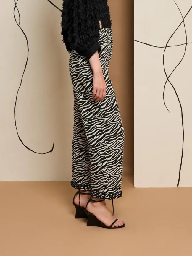 Womenswear Ghospell Stevie Zebra Trousers Downtown Brown Sister Jane Womenswear Ghospell Stevie Zebra Trousers Downtown Brown Sister Jane
