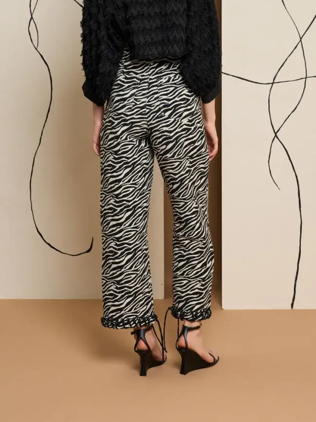Womenswear Ghospell Stevie Zebra Trousers Downtown Brown Sister Jane Womenswear Ghospell Stevie Zebra Trousers Downtown Brown Sister Jane