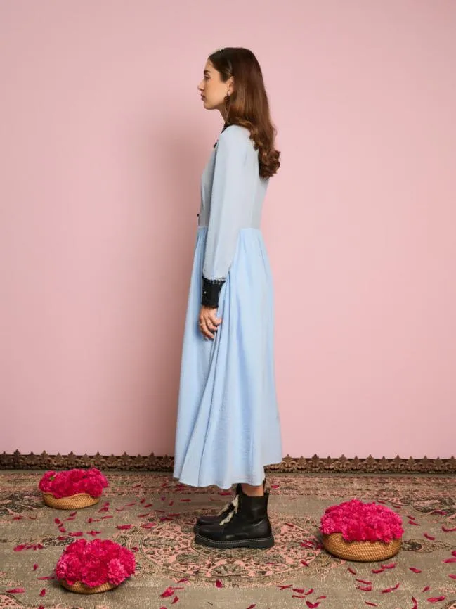 Womenswear Naila Flower Trim Dress Halogen Blue Sister Jane Womenswear Naila Flower Trim Dress Halogen Blue Sister Jane