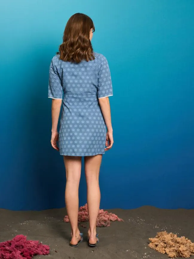 Womenswear Paper Fig Mini Dress Blue Sister Jane Womenswear Paper Fig Mini Dress Blue Sister Jane
