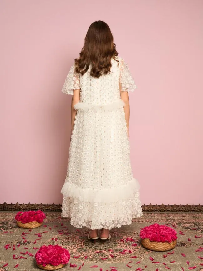 Womenswear Peace Daisy Tulle Dress Pearled Ivory Sister Jane Womenswear Peace Daisy Tulle Dress Pearled Ivory Sister Jane