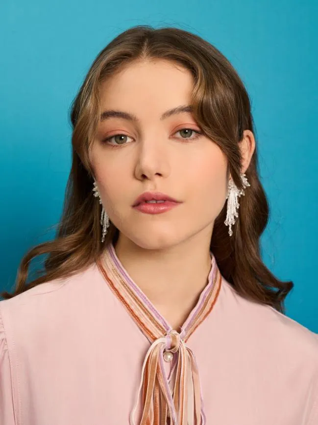Womenswear Sea Burst Earrings Clear Ivory Sister Jane