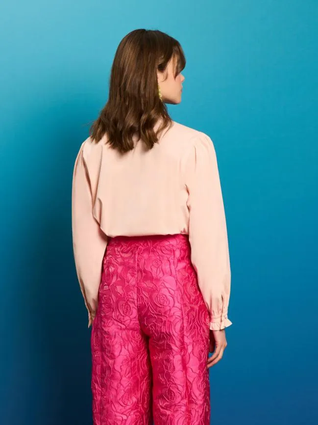 Womenswear Sea Carnation Ruffle Blouse Pink Peach Sister Jane Womenswear Sea Carnation Ruffle Blouse Pink Peach Sister Jane