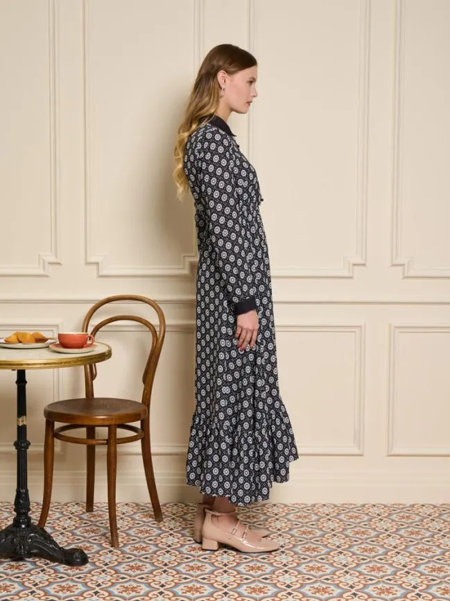Womenswear Seine Flower Midi Dress Black And White Sister Jane Womenswear Seine Flower Midi Dress Black And White Sister Jane