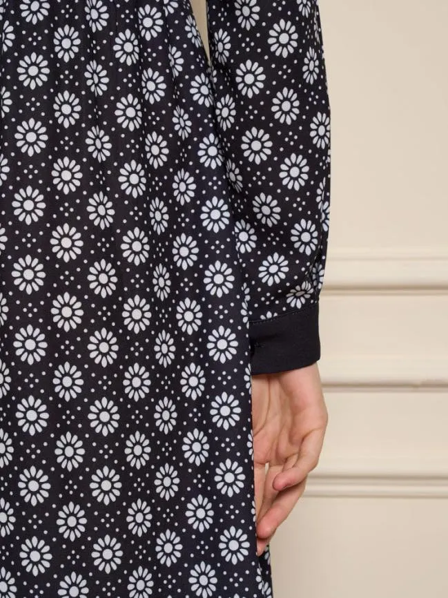 Womenswear Seine Flower Midi Dress Black And White Sister Jane Womenswear Seine Flower Midi Dress Black And White Sister Jane