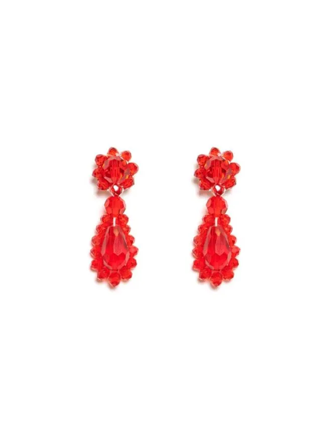 Womenswear Shell Isle Bead Earrings Ruby Red Sister Jane Womenswear Shell Isle Bead Earrings Ruby Red Sister Jane