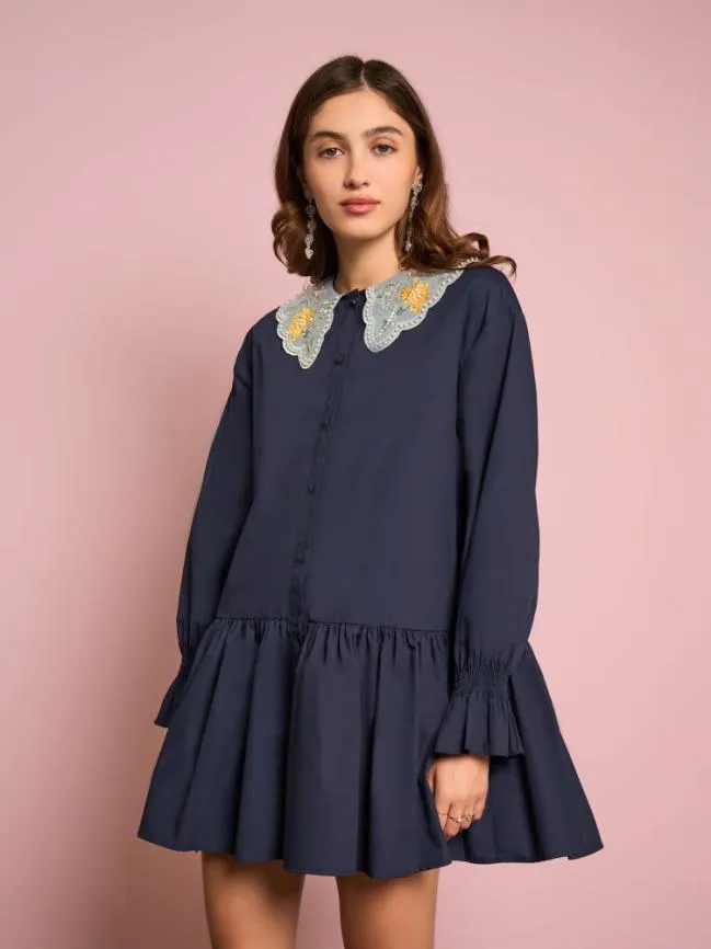 Womenswear Sundar Embellished Dress Ble Navy Sister Jane
