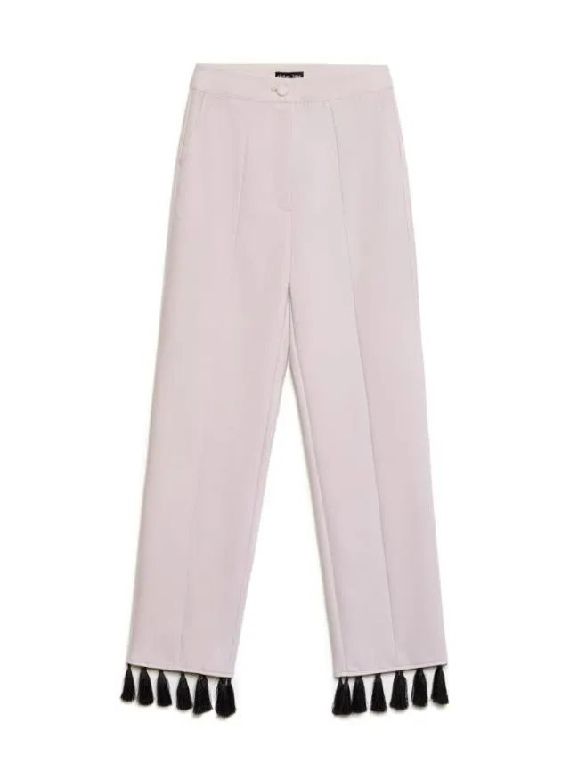 Womenswear Tetra Tassel Trousers Pastel Lilac Sister Jane Womenswear Tetra Tassel Trousers Pastel Lilac Sister Jane