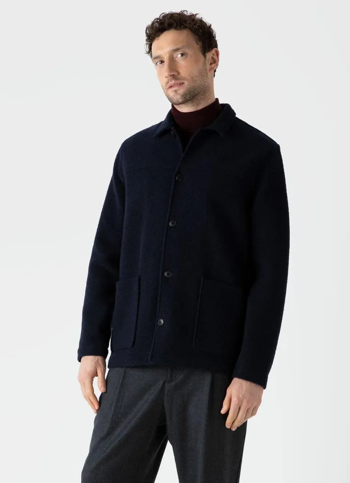 Wool Donkey Jacket Navy Men SUNSPEL Jackets and Coats