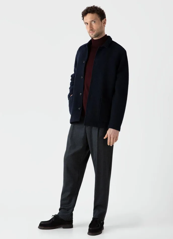 Wool Donkey Jacket Navy Men SUNSPEL Jackets and Coats