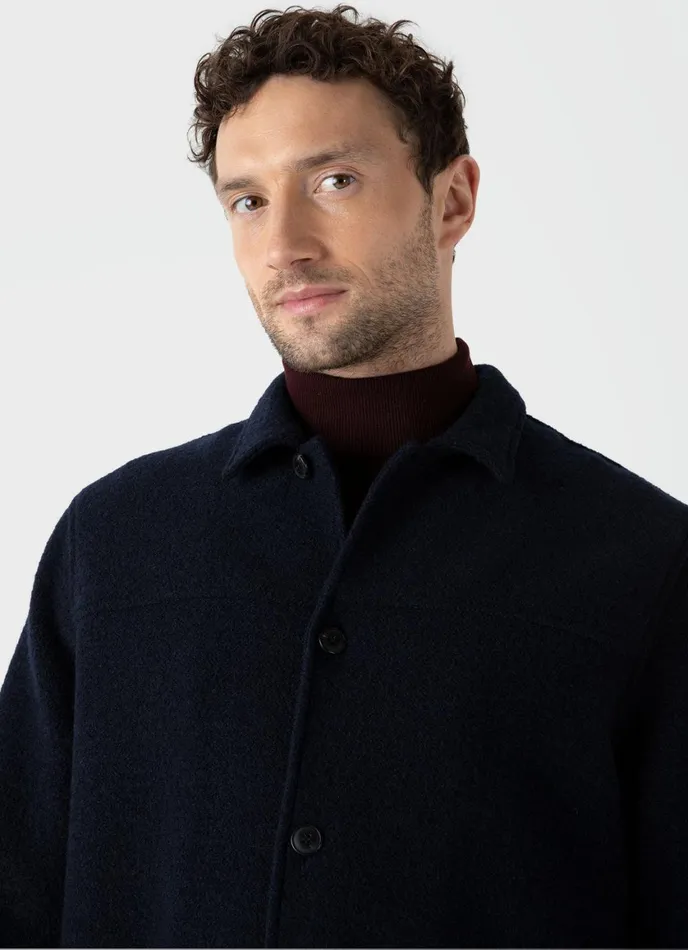 Wool Donkey Jacket Navy Men SUNSPEL Jackets and Coats