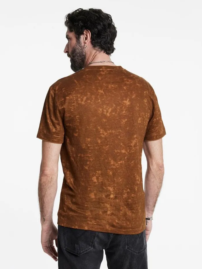 WOOSTER VNECK Flax Heather Men John Varvatos TShirts