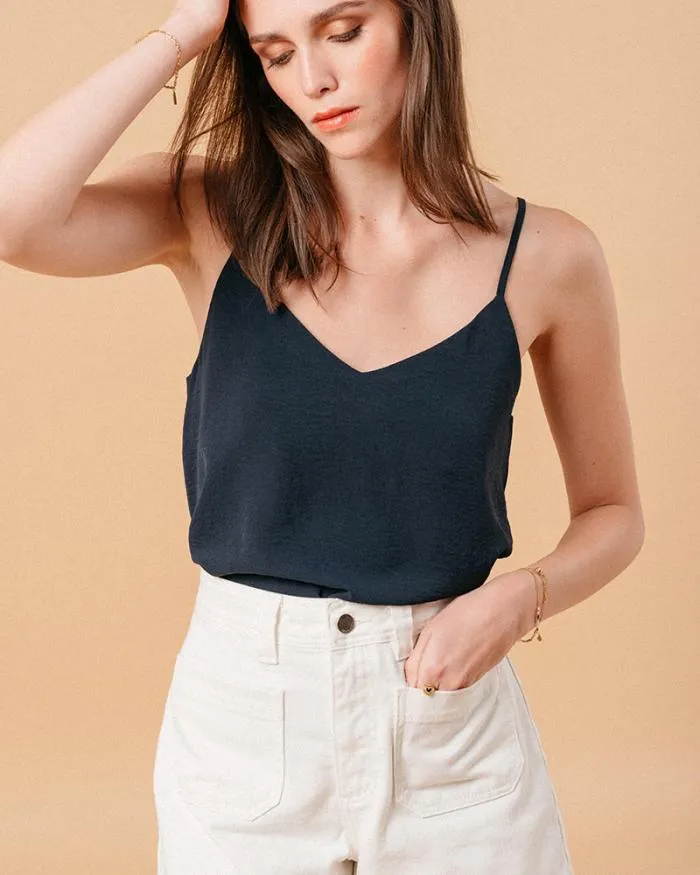WOVEN TOP MARINE MISSY Shop Grace and Mila Tank Tops