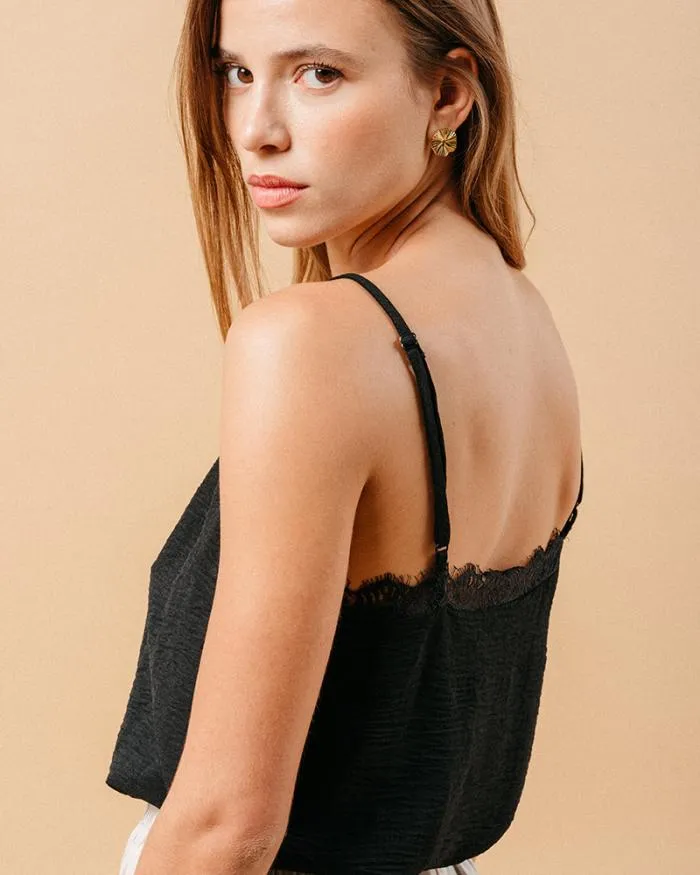 WOVEN TOP NOIR MARLETTE Shop Grace and Mila Caracos