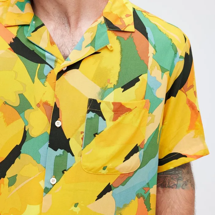 Yoto Button Up Shirt Tropical Men Stance Shirts and Tees