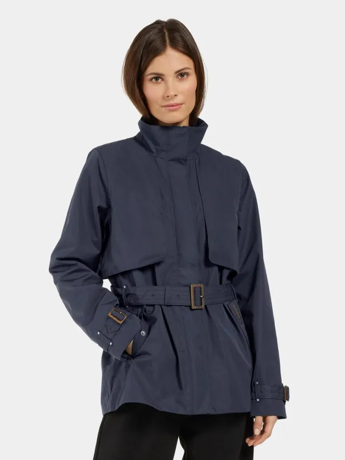 Yvonne Jacket Dark Night Blue Women Didriksons Trenchcoats
