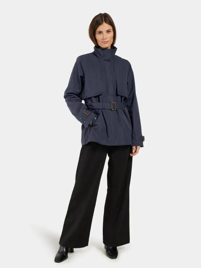 Yvonne Jacket Dark Night Blue Women Didriksons Trenchcoats Yvonne Jacket Dark Night Blue Women Didriksons Trenchcoats