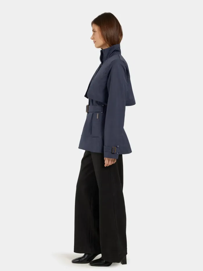 Yvonne Jacket Dark Night Blue Women Didriksons Trenchcoats Yvonne Jacket Dark Night Blue Women Didriksons Trenchcoats