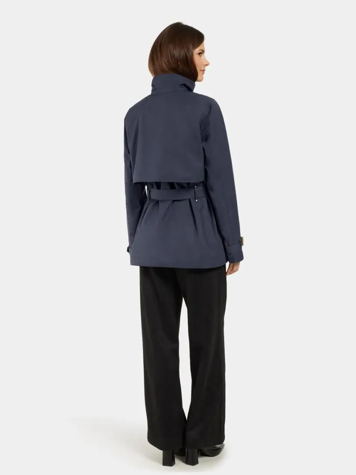 Yvonne Jacket Dark Night Blue Women Didriksons Trenchcoats Yvonne Jacket Dark Night Blue Women Didriksons Trenchcoats