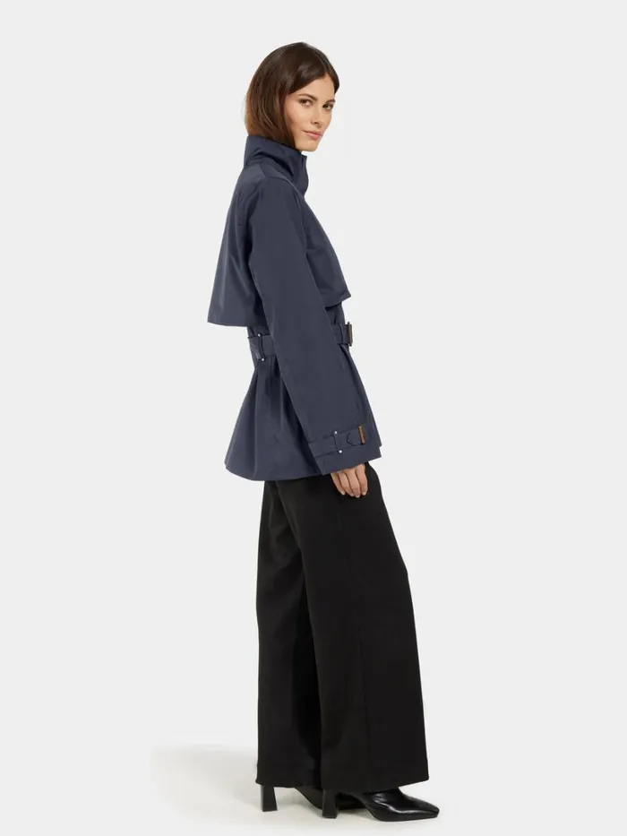 Yvonne Jacket Dark Night Blue Women Didriksons Trenchcoats Yvonne Jacket Dark Night Blue Women Didriksons Trenchcoats