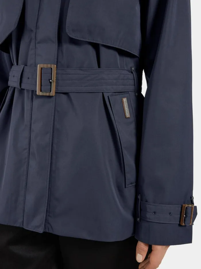 Yvonne Jacket Dark Night Blue Women Didriksons Trenchcoats Yvonne Jacket Dark Night Blue Women Didriksons Trenchcoats