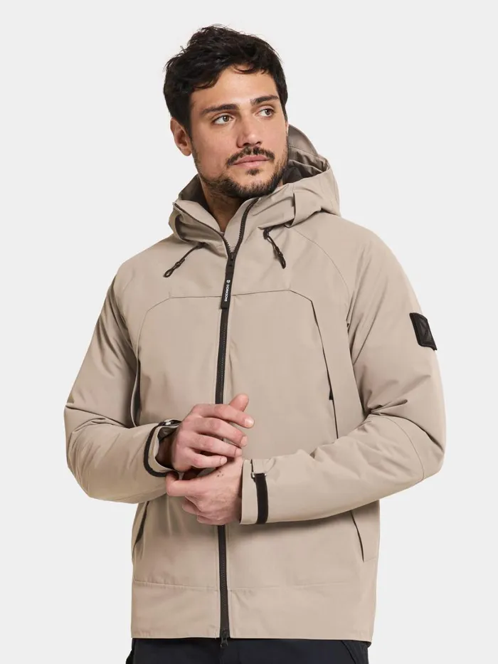 Zino Jacket Ash Brown Men Didriksons Insulated Jackets