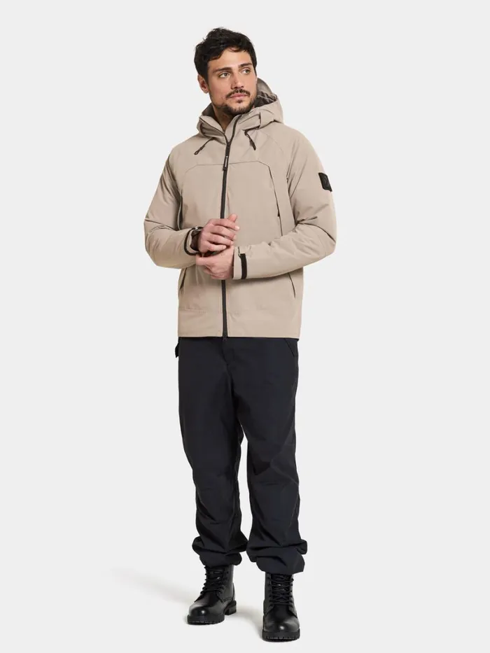 Zino Jacket Ash Brown Men Didriksons Insulated Jackets