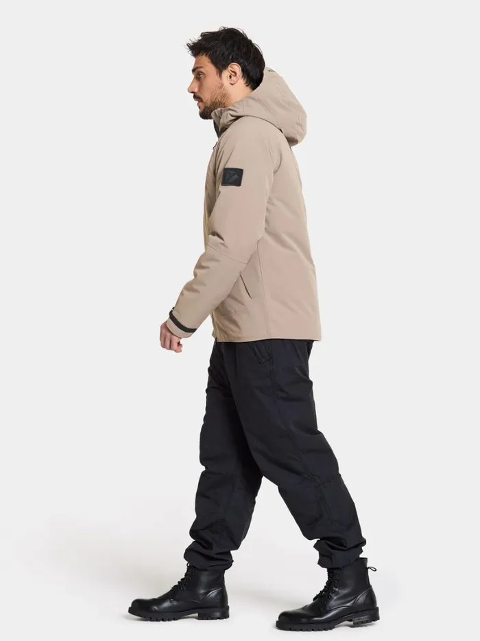 Zino Jacket Ash Brown Men Didriksons Insulated Jackets