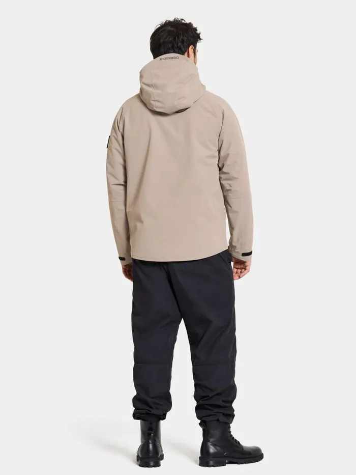 Zino Jacket Ash Brown Men Didriksons Insulated Jackets