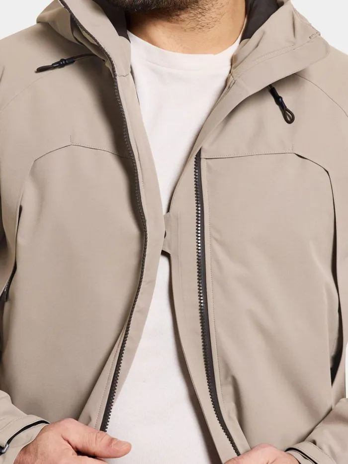 Zino Jacket Ash Brown Men Didriksons Insulated Jackets
