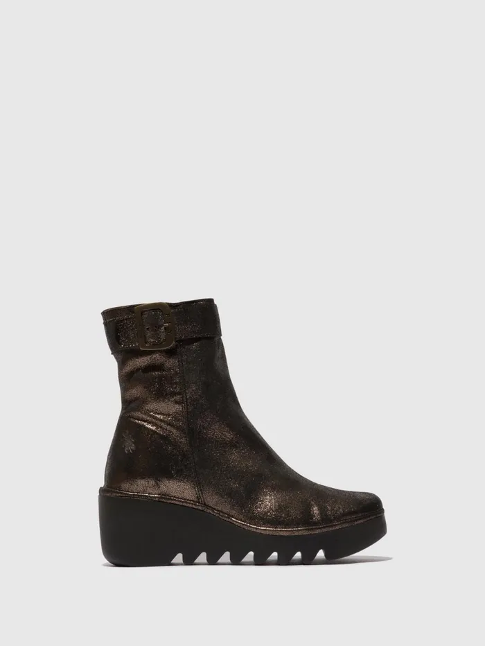 Zip Up Ankle Boots BEPP396FLY GRAPHITE Women Fly London Ankle Boots