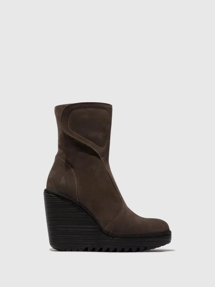 Zip Up Ankle Boots DALLY463FLY ANTHRACITE Women Fly London Ankle Boots