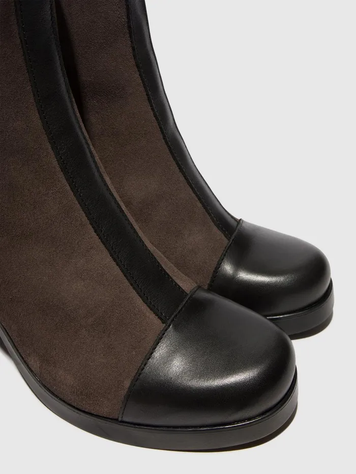 Zip Up Ankle Boots STIR985FLY BLACKANTHRACITE Women Fly London Ankle Boots