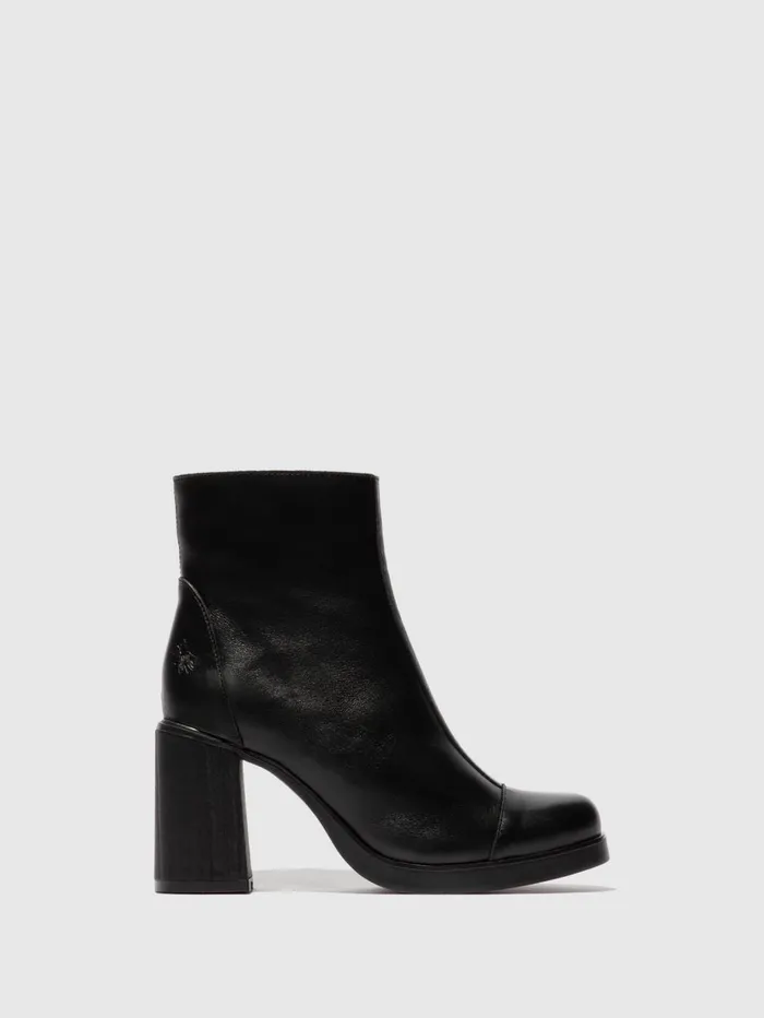 Zip Up Ankle Boots STIR985FLY DUBLIN BLACK Women Fly London Ankle Boots
