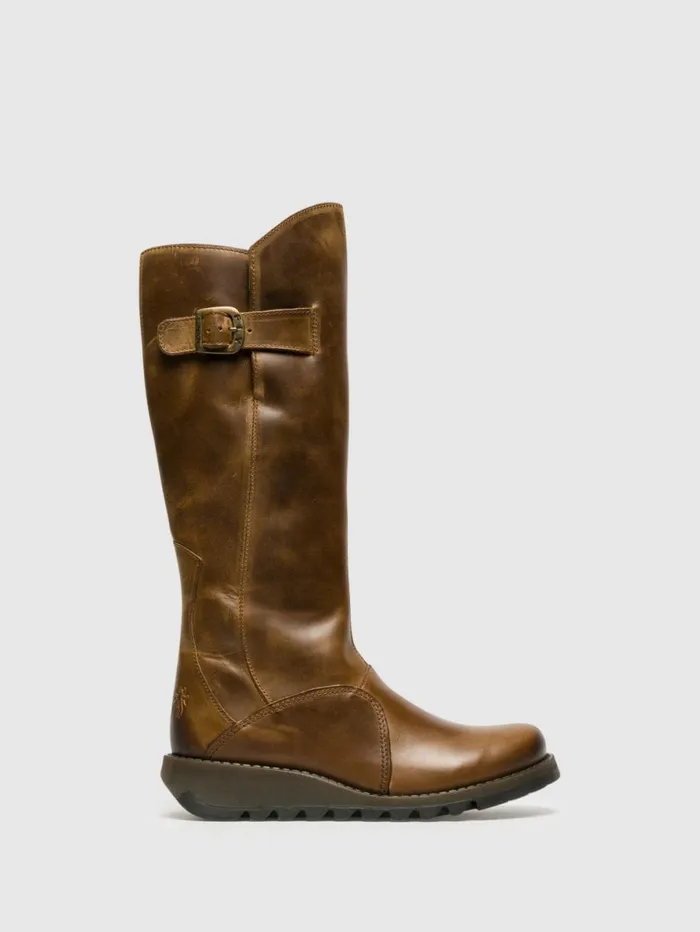 Zip Up Boots MOL 2 CAMEL Women Fly London Boots