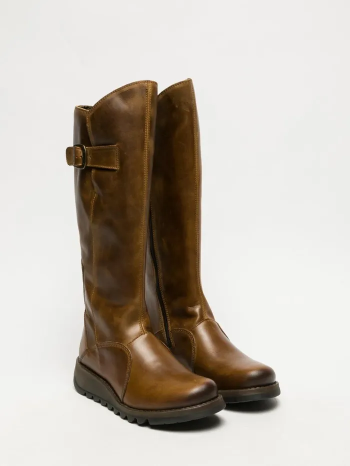 Zip Up Boots MOL 2 CAMEL Women Fly London Boots