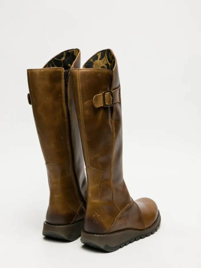 Zip Up Boots MOL 2 CAMEL Women Fly London Boots